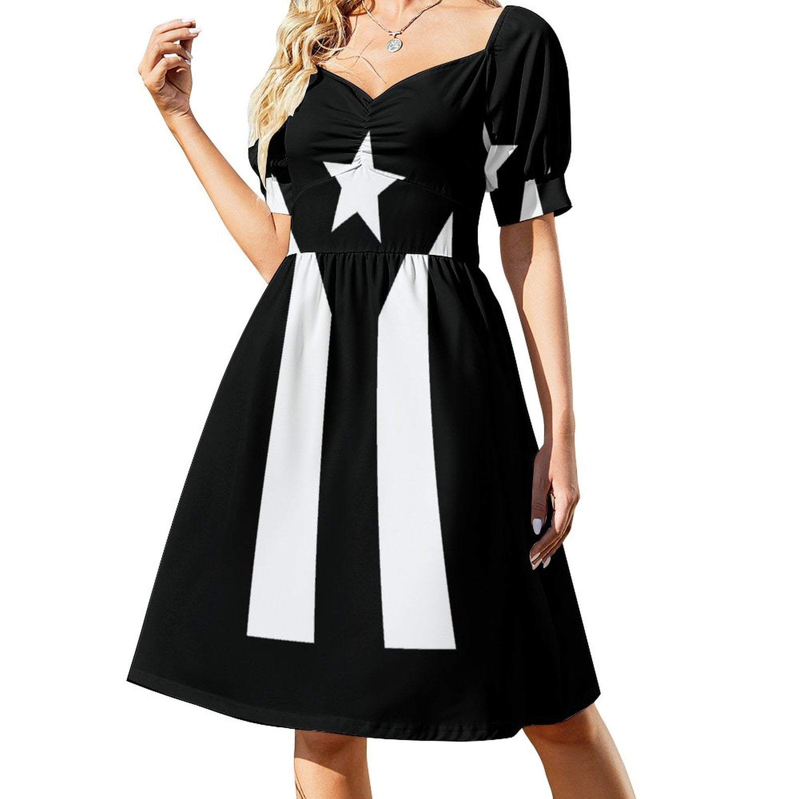 PUERTO RICO BLACK FLAG Sleeveless Dress evening dress women Bride dresses  women party dresses prom dresses - Walmart.ca
