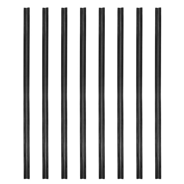 8 piezas de repuesto de goma para limpiaparabrisas, repuestos de escobillas de limpiaparabrisas, repuestos de goma para limpiaparabrisas, inserciones de cuchillas de goma para limpiaparabrisas, negro,