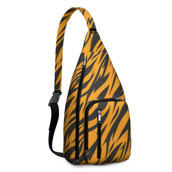 Cheetah Spot Sling Backpack - Tropical Leopard Design Shoulder Bag, Compact Lightweight Pack for Essentials