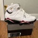 thumbnail image 5 of Ni - ke Ni - ke Air Jordan 7 Retro Men Size 11.5 304775-104 White Bronze-Cardinal Red Shoes, 5 of 5