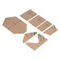 thumbnail image 3 of Plantilla acrílica para paquete de tarjetas de 7 piezas, distancia de corte precisa, diseño transparente y claro, plantilla acrílica DIY para regalos, 3 of 14
