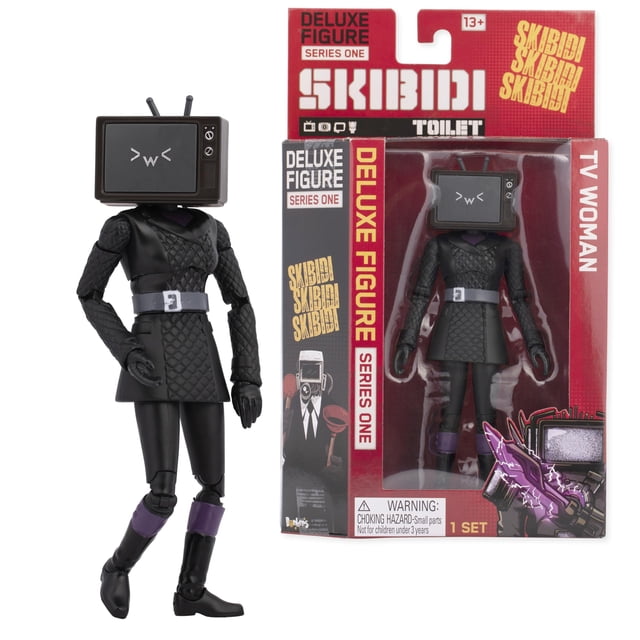 Figura coleccionable SKIBIDI Toilet Deluxe TV Woman 15 cm
