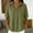 002 Army Green, variant on Womens Cotton Linen Half Sleeve Shirts Button Down V Neck Henley Blouses Casual Summer Lightweight Breathable Gauze Tops