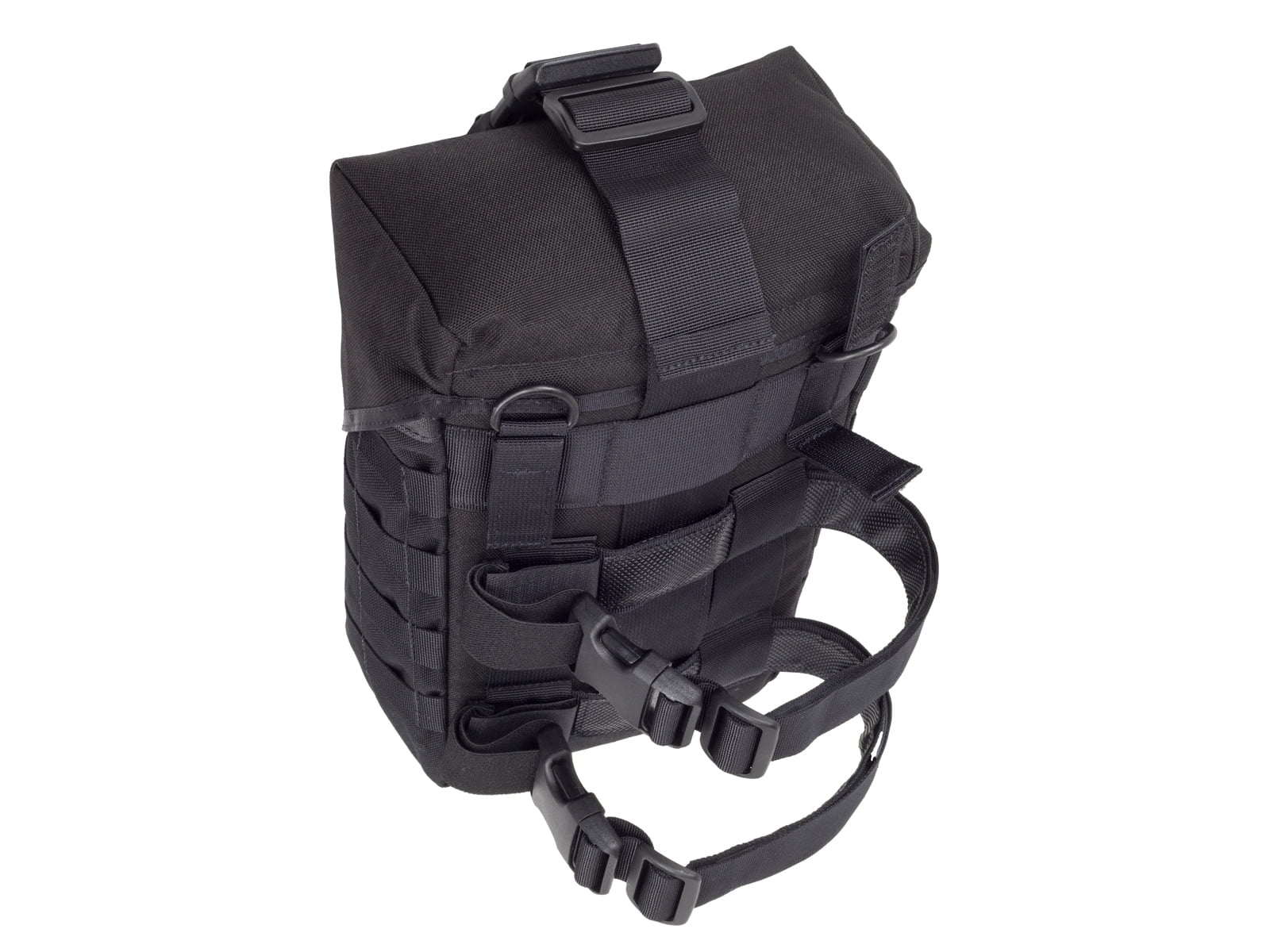 Elite Survival Systems Can-Ready Gas Mask Pouch, Thigh Carry, Black