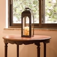 thumbnail image 5 of Wonder Garden Glass Iron Candle Outdoor Hanging Lanterns, 5 of 7