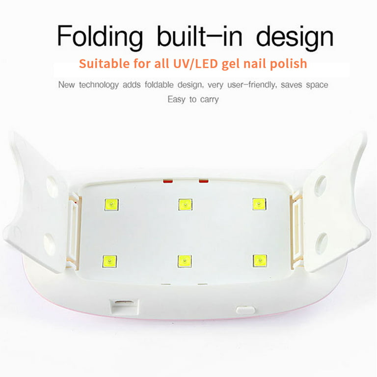 1/2/3/4/5 Small Gel UV LED Nail Lamp Gel UV Light Nail Dryer USB Portable,  LED Curing Lamp Mini Size Mouse Shape with Sensor 2 Timer 45s/60s 