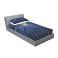 thumbnail image 3 of Ambesonne Landscape Fitted Sheet & Pillow Sham Set, Full Moon in Woods, Full, Blue, 3 of 3