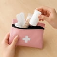 thumbnail image 5 of First Aid Kit, Slim Portable Pink Emergency Pouch, 1 Pack Zippered Medical Storage Bag for Travel Outdoor Camping Hiking Home Car Emergency Survival Supplies Organization, 5 of 6