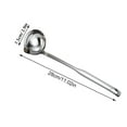 thumbnail image 3 of asddcavvf Stainless Steel Oil Separator Soup Food Separator Spoon Grease Strainer Separater Stainless Yogurt Colander Spoon Korean Kitchenware Japanese Kitchenware, 3 of 6