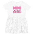 thumbnail image 3 of Inktastic Mimi Said Could Funny Granddaughter Girls Toddler Dress, 3 of 5