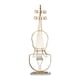 thumbnail image 1 of Escultura de violín de Metal, adorno, instrumento en miniatura, estatuilla Simple y elegante, regalo de músico, decoración artesanal para gabinete de Pequeño, 1 of 9