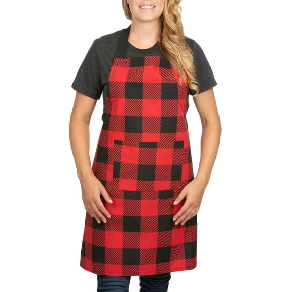 Pantry Red Women Buffalo Plaid Apron