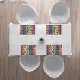 thumbnail image 6 of DouZhe Polyester Placemats Set of 4, Colorful Leopard Print Rainbow Animal Pattern Heat Resistant Place Mats for Dining Table, 12" x 18", 6 of 7