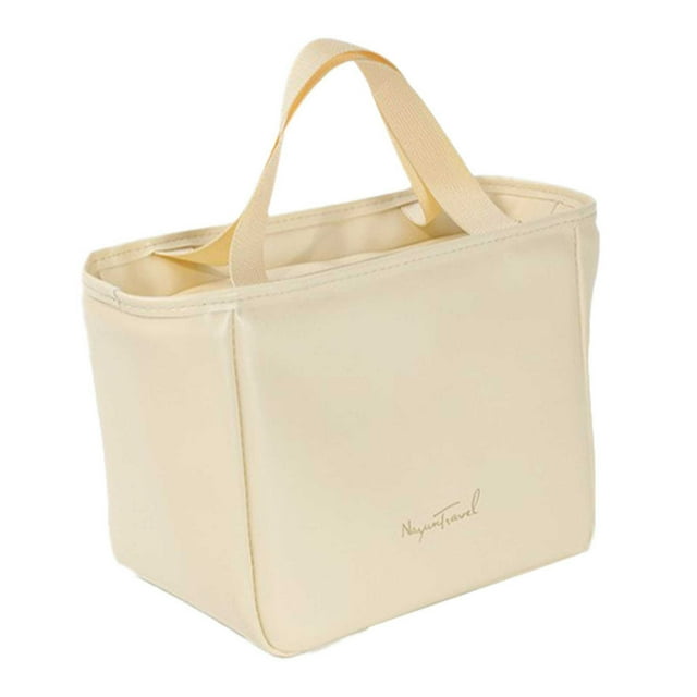Ohufall Sac à Lunch Isolé Réutilisable Étanche avec Sangle Ajustable pour Bureau École Plage Pique-Nique