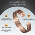 thumbnail image 4 of Metaljc Magnetic Copper Cuff Bracelet for Men Women with 3500 Gauss Neodymium Magnets, Adjustable, 4 of 6