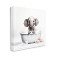 thumbnail image 4 of Stupell Industries Baby Elephant Bath Animals & Insects Painting Gallery Wrapped Canvas Art Print Wall Art, 17 x 17, 4 of 8