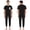 Black, variant on Men Elderly Special Needs Patients Anti-strip Adaptive Jumpsuit Short Sleeve One-piece Rompers Navy Blue XL