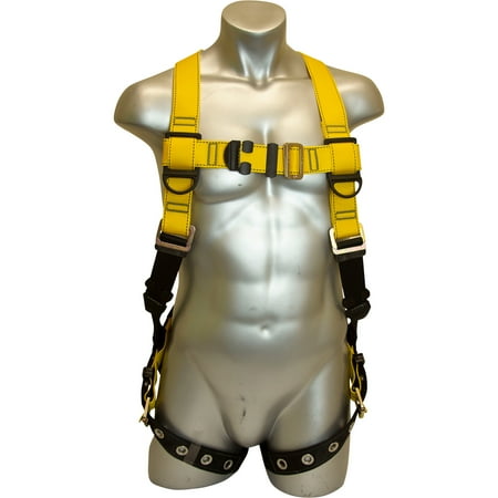 Guardian Fall Protection 37005B Full Body Harness  Black/Yellow