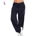 thumbnail image 1 of Pantalones Pantalones deportivos sueltos Pantalones de chándal casuales de pierna recta para mujer, Azul oscuro, L Advancent AP002164-27, 1 of 7