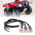 thumbnail image 4 of Electric Bike Button Switch, Motorcycle Handlebar Switch LED Stainless Steel Water Proof for Horn Headlight Spot Lamp, 4 of 7