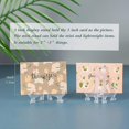 thumbnail image 2 of High Transparency Acrylic Stand, Elegant Curved Design For Displaying Cards, Photos, And Artwork, Clear Plastic Easel With Lace Frosted Design, 3 Inch, 2 of 5
