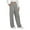 Gray, variant on Womens Sweatpants Wide Leg Elastic Waist Workout Casual Baggy Pants High Waist with Pockets