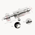 thumbnail image 3 of DOOR SLIDE BOLT Bathroom Toilet Shed Door Lock/Catch/Latch Chrome, 3 of 5