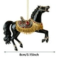 thumbnail image 3 of Beautynvta Horse Christmas Ornaments, 3.15'' Exquisite Glitter Horse Ornaments for Christmas Tree Decoration, 2D Acrylic Animal Hanging Pendant, Xmas Gifts for Horse Lovers, 3 of 8