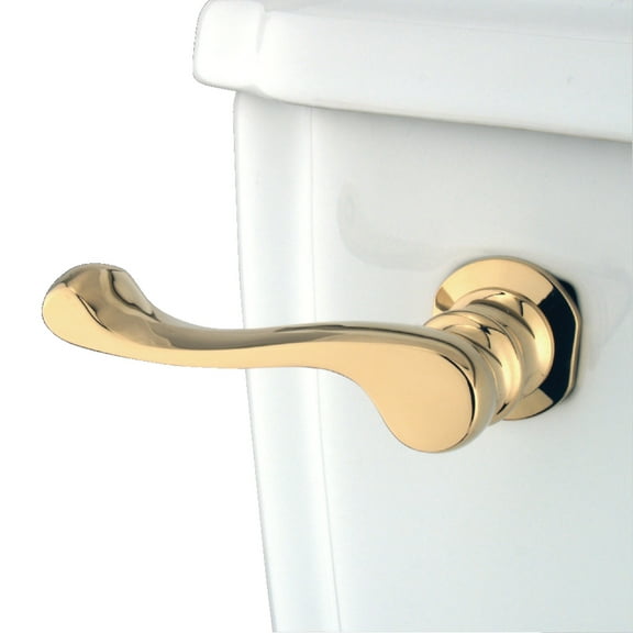 Kingston Brass KTFL2 French Front Mount Toilet Tank Lever, Polished Brass