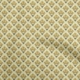 thumbnail image 1 of oneOone Cotton Silk Yellow Fabric Asian Block Floral Quilting Supplies Print Sewing Fabric By The Yard 42 Inch Wide, 1 of 4