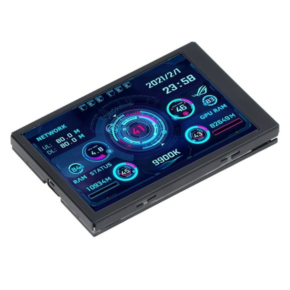 Mini Pantalla USB IPS, Encendido Automático Rotación De 360 grados CPU GPU RAM HDD Monitor De Datos Ahorro De Energía Resolución De 320 × 480 Para Estuche Itx