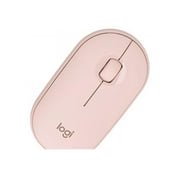 Logitech Pebble M350 910-005769 Rose Pink 3 Buttons 1 x Wheel Dual (RF / Bluetooth Wireless) Optical 1000 dpi Mouse
