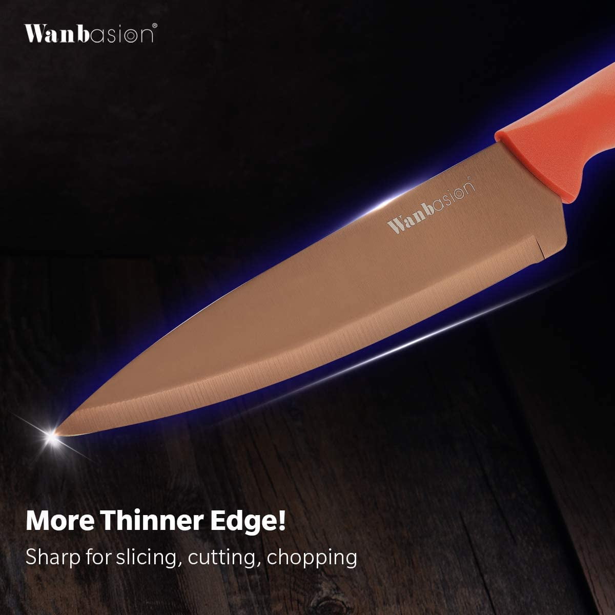 Wanbasion Blue Professional Kitchen Knife Chef Set, Kitchen Knife Set –  Debbie Food Kitchen