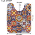 thumbnail image 5 of Coolnut Mexican Ceramic Anti-Slip Ultra Absorbent Durable Bath Rug with Rubber Backing,24"x16", 5 of 7