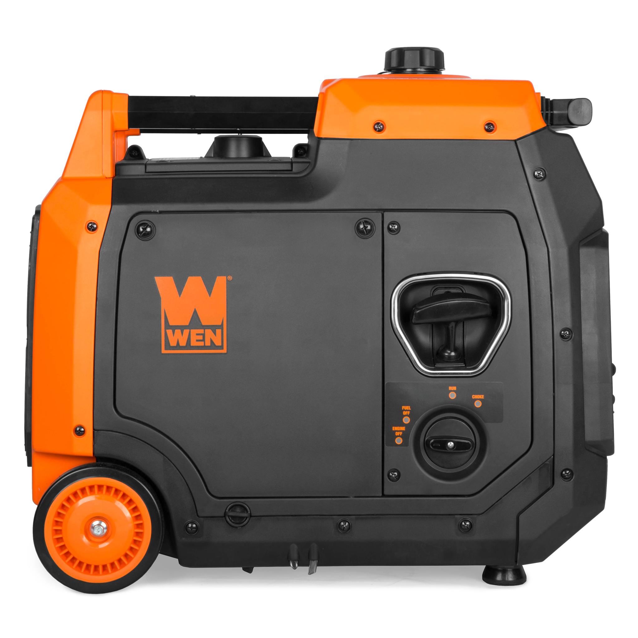 WEN Quiet and Lightweight 4800-Watt Dual Fuel RV-Ready Electric Start Portable Inverter Generator with Fuel Shut Off and CO Watchdog (DF480iX)