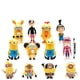 thumbnail image 3 of Minions, juguetes de Minions, juguetes de Minions, 12 piezas de decoraciones en miniatura de Minions hechas a mano, juguetes de muñeca de huevo retorcido, 3 of 4