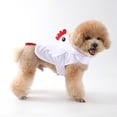 thumbnail image 5 of White Chicken Pet Costume, Soft Hen Hooded Outfit for Small Dogs Cats Thanksgiving Halloween Party Cosplay Clothes, 5 of 9