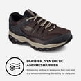 thumbnail image 5 of Skechers Afterburn Memory Fit Lace-Up Sneakers, Mens Athletic Shoes with Cushioned Foam Insole, 5 of 8