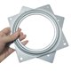 thumbnail image 4 of Lazy Susan Hardware 6 pulgadas, paquete de 10 placas de rodamiento giratorias cuadradas, capacidad de 500 libras, rodamientos de plataforma giratoria Lazy Susan para bandejas de servir, estantes de al, 4 of 5