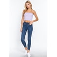 thumbnail image 4 of J. METHOD Women's Tube Top Strapless Crop Casual Basic Slim Fit Stretch Cropped T Shirts, 4 of 4