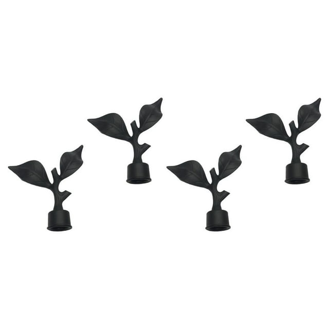 4 remates para barra de cortina de 22 mm, para ventana decorativa. Estilo C