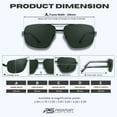 thumbnail image 3 of proSPORT Polarized Bifocal Sunglass Reader Aviator Large Grey Anti-Glare Lens Men Women, 3 of 4