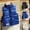 Blue, variant on Boys Down Vest Winter Fleece Jacket Zip Up Hooded Puffer Quilted Kids Outerwear Jacket for Boys Size 4T-12 Black