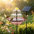 thumbnail image 3 of EQWLJWE Feeder Outdoor Solar Floating Bird Bath Plug-In Hook Bird Feeder Bird Tub, 3 of 7