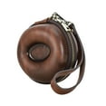 thumbnail image 1 of Estuche de exhibición para relojes de pulsera, caja para un solo reloj, caja organizadora de regalo de cuero PU, estuche portátil para guardar relojes, estuche de viaje para hombres y Marrón, 1 of 8