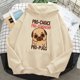 thumbnail image 3 of Sudaderas con capucha de Pug para mujer, sudadera y2k harajuku, ropa de calle femenina, Camisa con capucha, 3 of 5