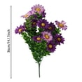 thumbnail image 2 of 3 Bouquet 14in Daisies Artificial Flowers White Daisy Fake Silk Flower Arrangements for Home Wedding Decoration, 2 of 7