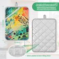 thumbnail image 6 of Yayeee Pot Holders Kitchen Heat Resistant with Pocket 7"x9.8" Cotton Oven Cooking Hot Pads, Colorful Plants, 6 of 7