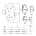 thumbnail image 1 of Boats Snap Shackle Firm Swivel Shackles Polished Storage Smooth Smooth Convenient Wide Application Lightweight Hook Accessories 35mm, 1 of 8