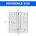 thumbnail image 2 of Self Closing Door Hinge, 3 inches,Auto Closing Spring Hinge with Adjustable Tension, Thickened 304 Stainless Steel Heavy Duty Door Hinges 3 inches,with Mounting Screwdriver Hardware,2 Pack, 2 of 7